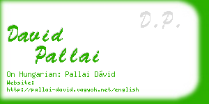 david pallai business card